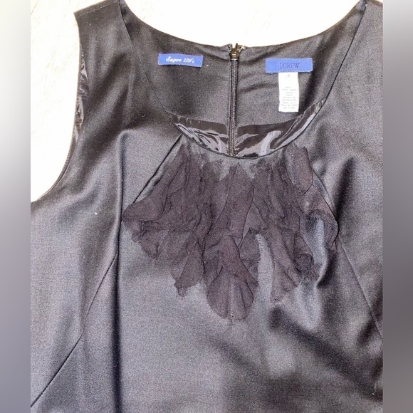J Crew Black Dress with Embellished Neckline - Picture 2 of 6
